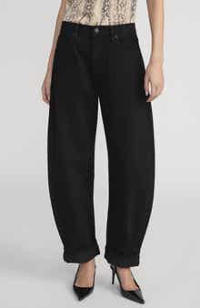 FRAME The Bubble High Waist Barrel Leg Jeans