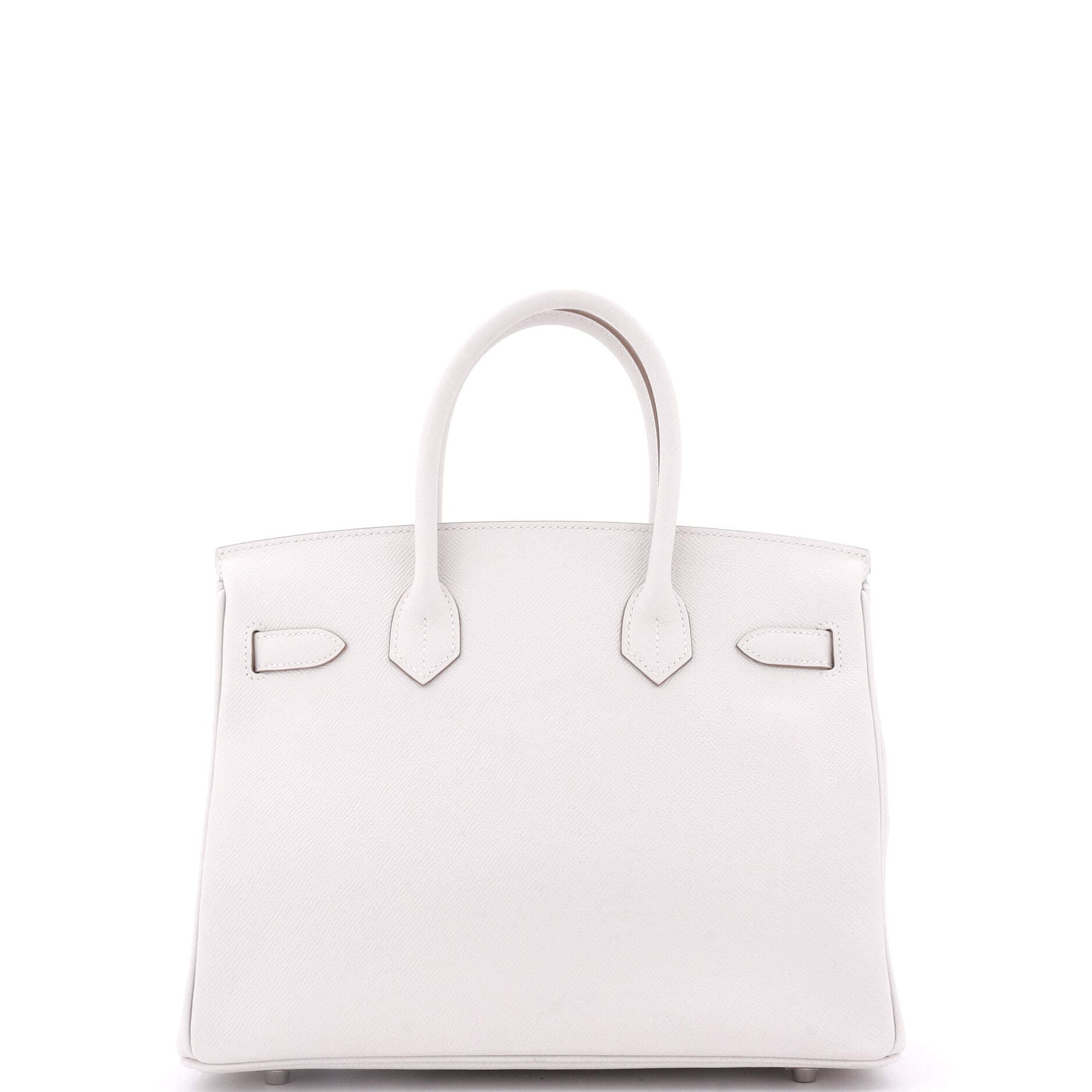 Pre-Owned Hermes Birkin Handbag Light Epsom with Palladium Hardware 30, Alternate, color, 