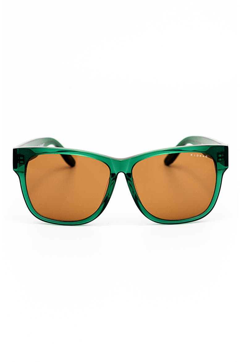 Kids' Ocean Wave 48mm Sunglasses, Main, color, HORNET GREEN