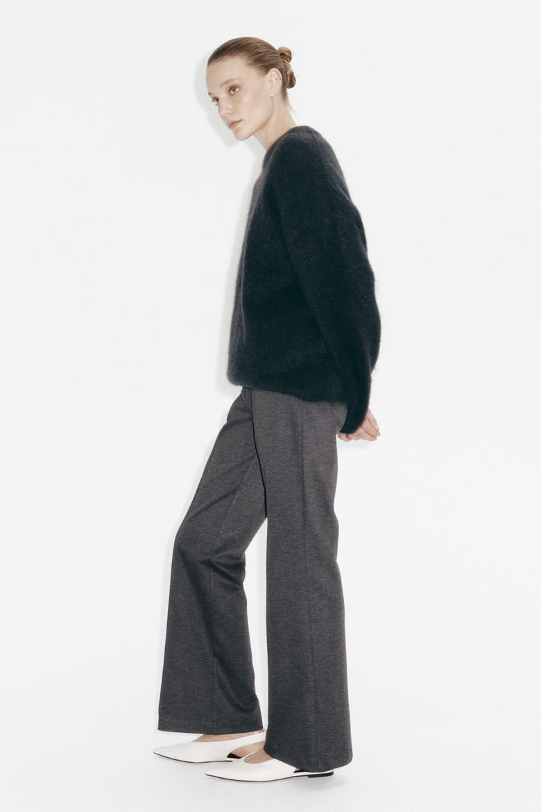 Bootcut Crease-front Trousers, Alternate, color, Dark gray