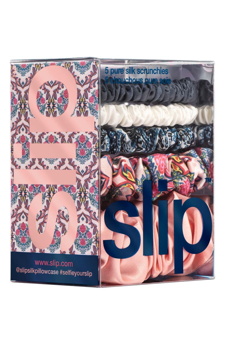slip Pure 5-Pack Silk Scrunchies Set (Limited Edition) $44 Value, Alternate, color, 