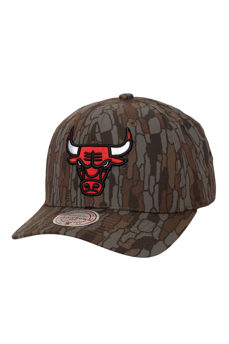 Men's Mitchell & Ness  Camo Chicago Bulls Hidden Pro-Crown Adjustable Hat, Main, color, Camo