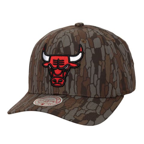Men's Mitchell & Ness  Camo Chicago Bulls Hidden Pro-Crown Adjustable Hat