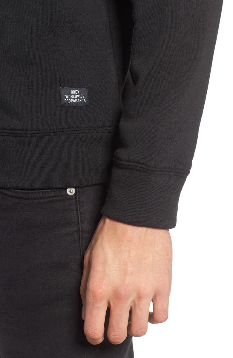 Obey Lofty Creature Comforts Crewneck Sweatshirt, Alternate, color,