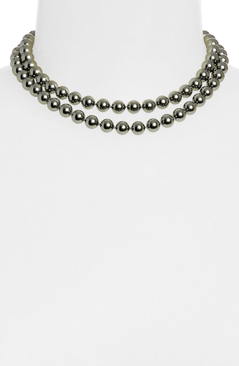 Nadri 8mm Freshwater Pearl Strand Necklace, Alternate, color,