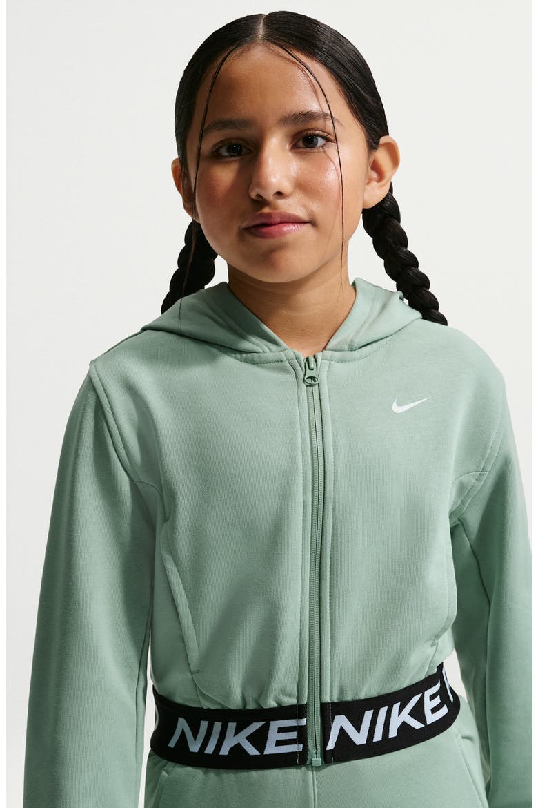 Kids' Pro Fit Dri-FIT Full Zip Hoodie, Alternate, color, STEAM/ BLACK/ WHITE
