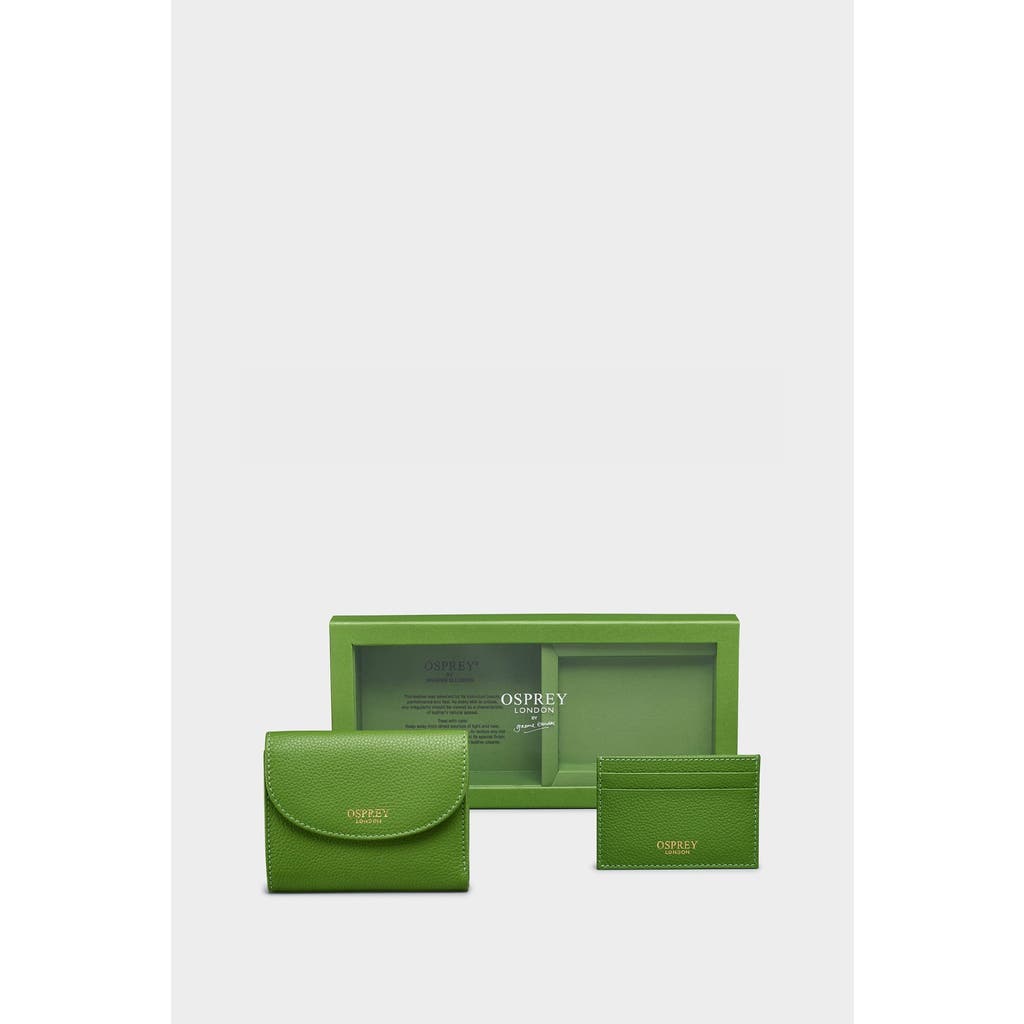 Osprey London The Tilly Leather Purse Gift Set In Red