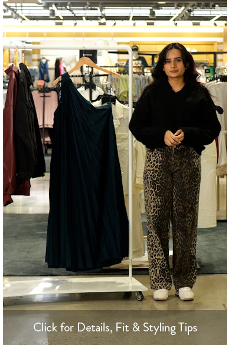 Selena Pleated One-Shoulder Dress video