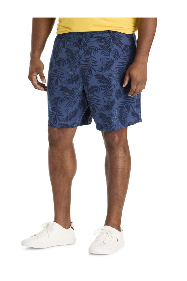 Big & Tall Pull-On Striped Shorts, Main, color, LAPIS BLUE