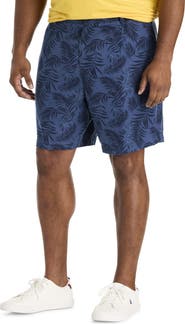 Nautica Big & Tall Pull-On Striped Shorts
