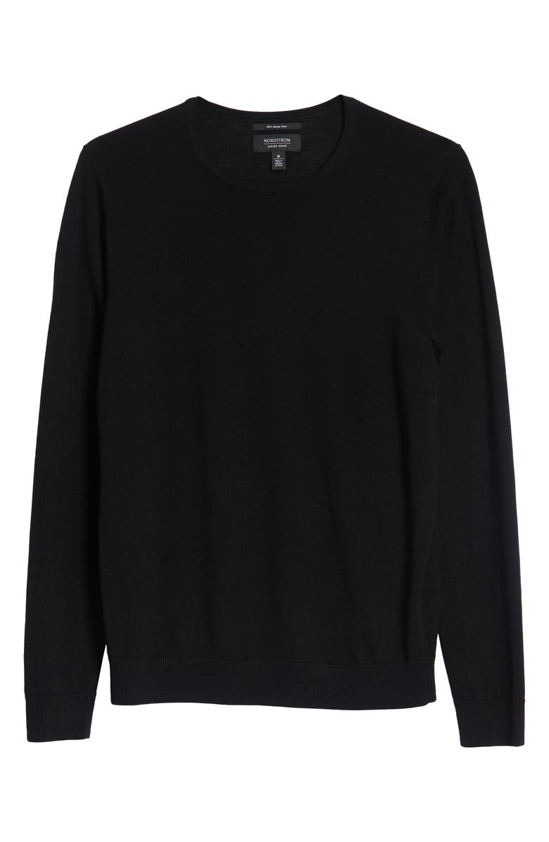 NORDSTROM MEN'S SHOP Crewneck Merino Wool Sweater, Alternate, color, 