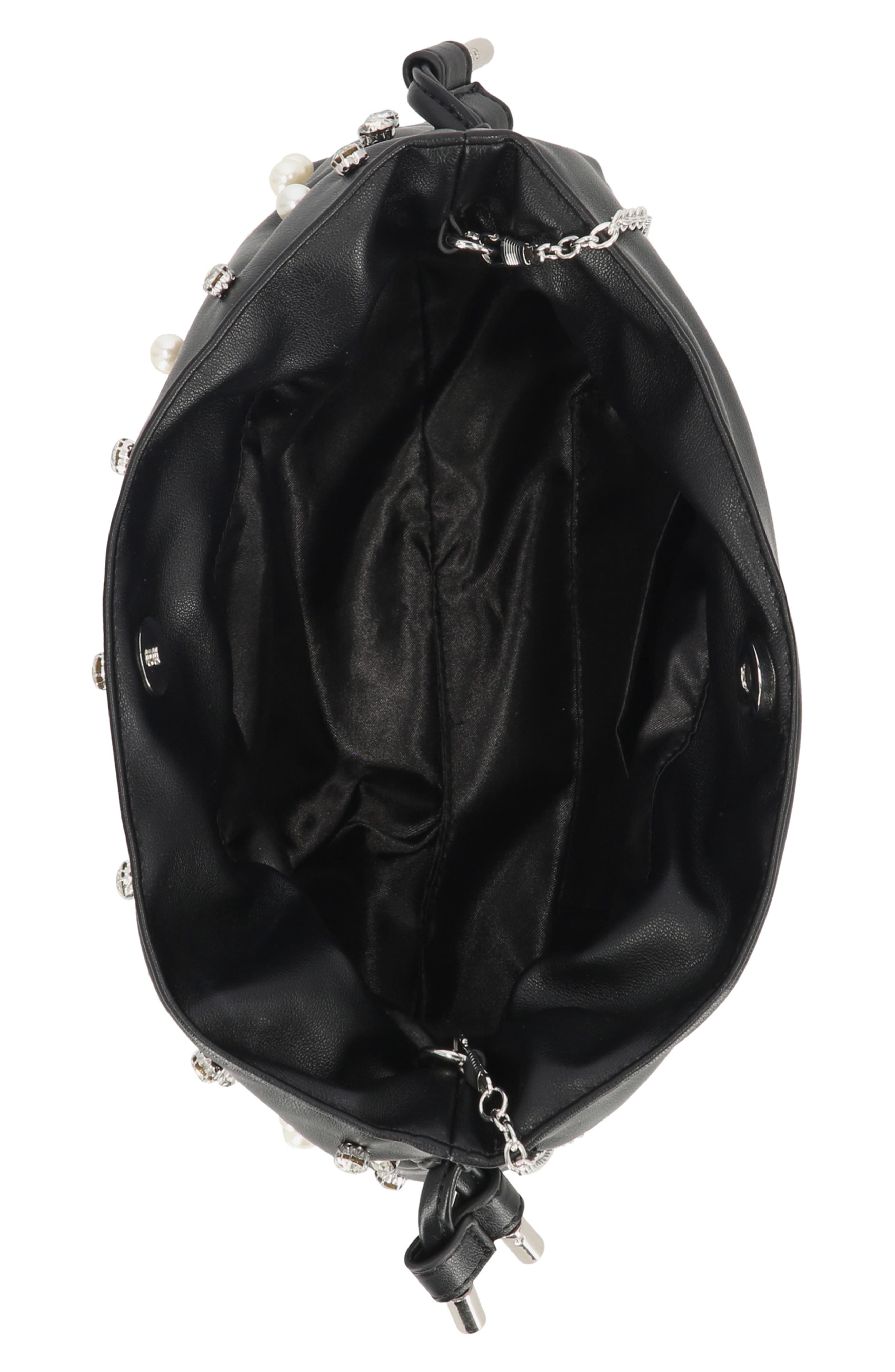 Jessica McClintock Luca Studded Drawstring Big, Alternate, color, Black