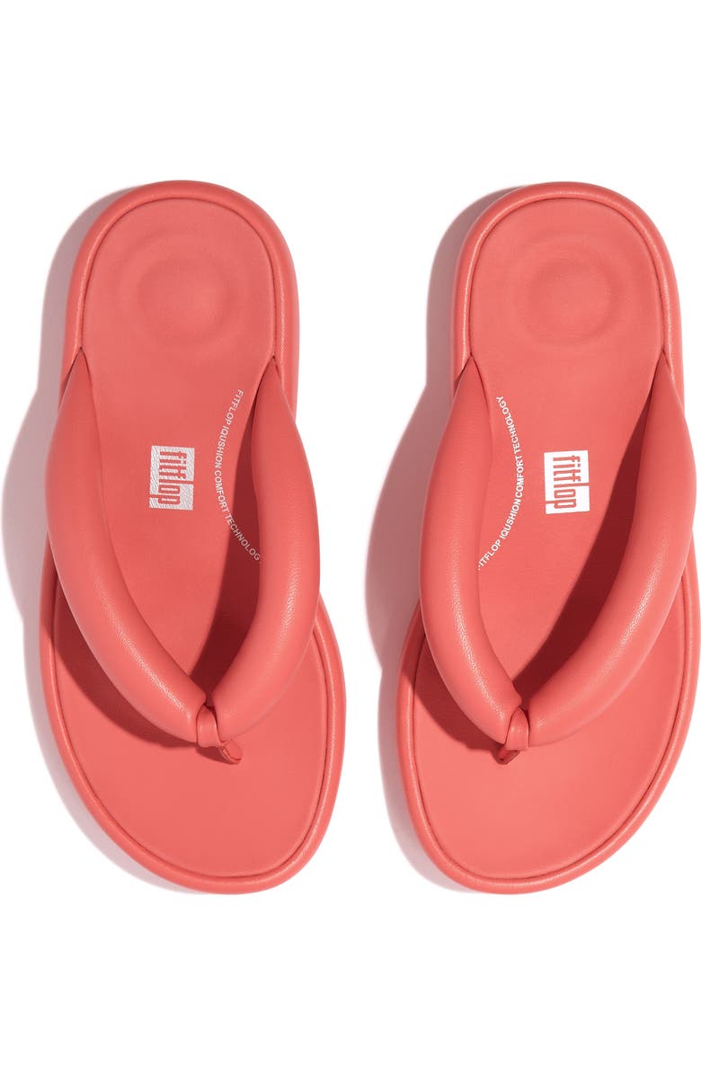 FitFlop iQushion D-Luxe Flip Flop, Alternate, color, Rosy Coral