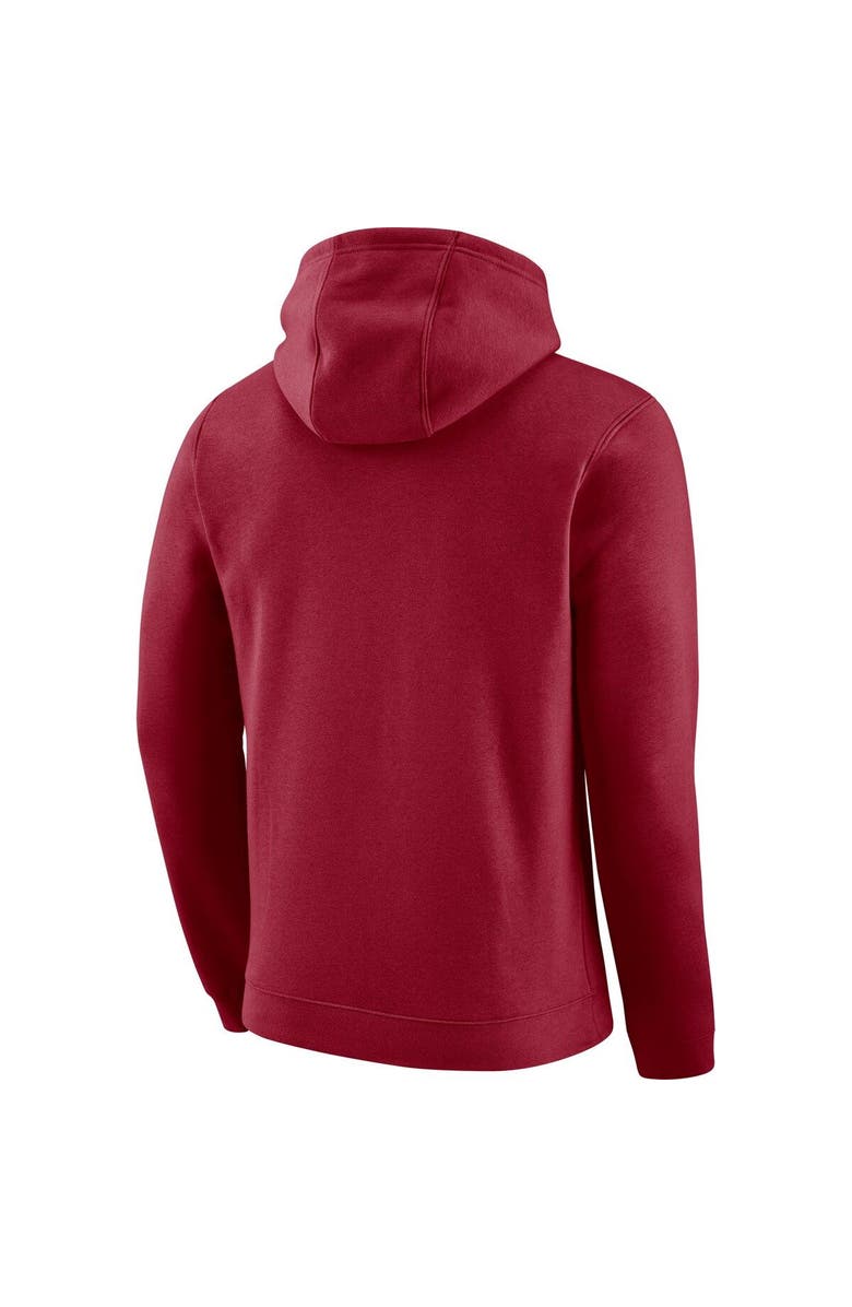Nike Men's Nike Cardinal Stanford Cardinal Arch Club Fleece Pullover V-Neck Hoodie, Alternate, color, 