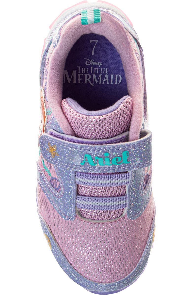 JOSMO Kids' Disney Little Mermaid Sneaker, Alternate, color, Pink/ Purple