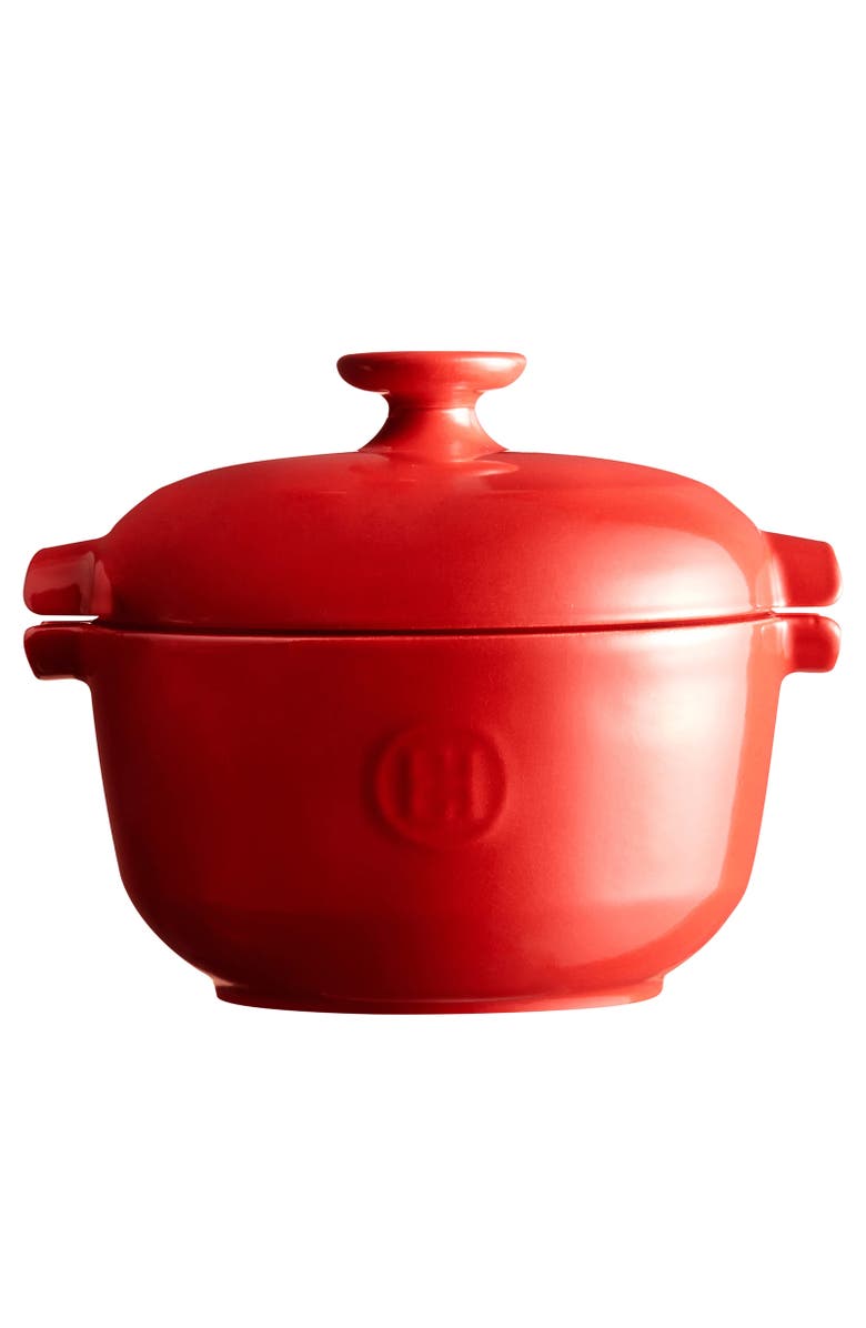 Emile Henry Rice Pot, Main, color, Burgundy