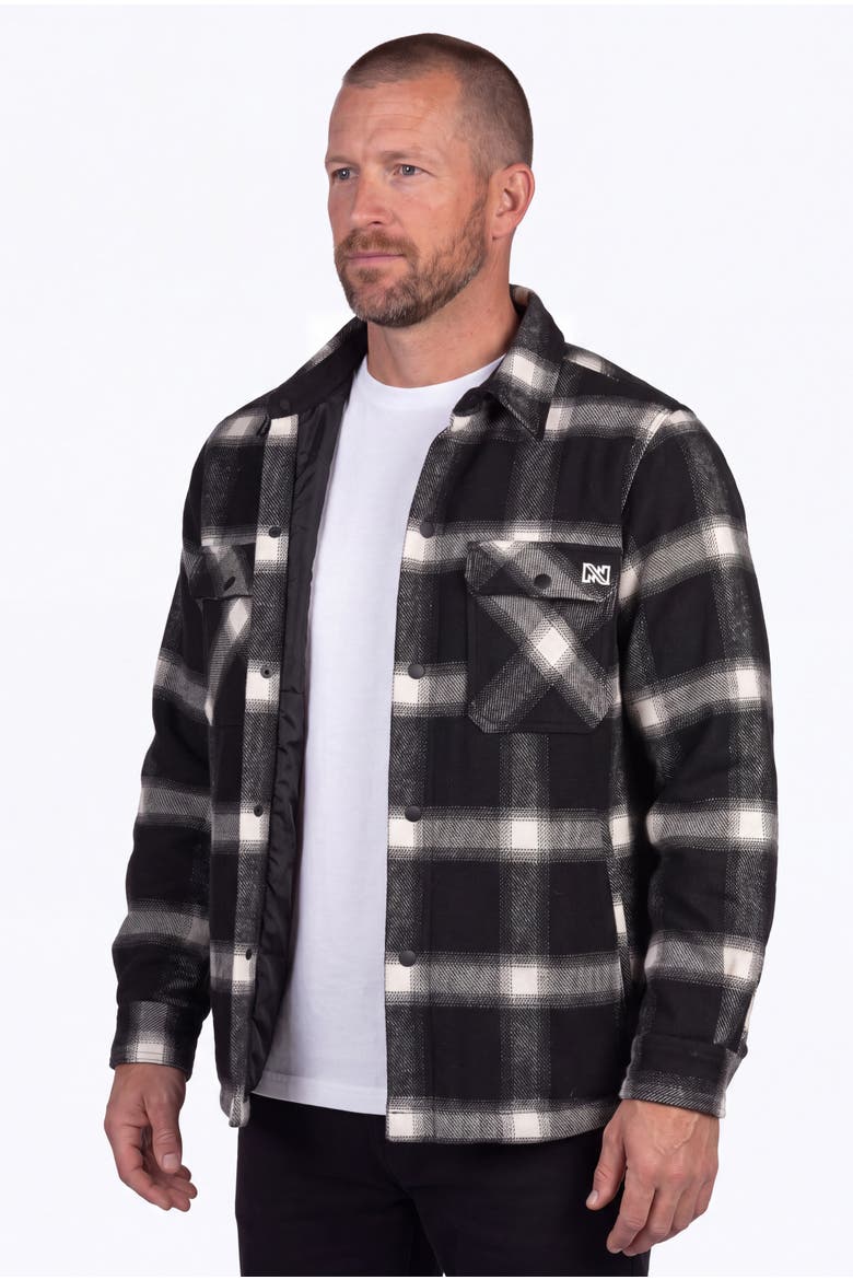 Men's Kodiak Plaid Heated Jacket, Alternate, color, Black and White
