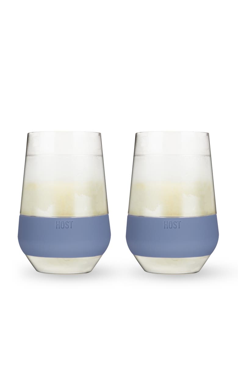 HOST Wine FREEZE XL Cooling Cup Set of 2, Main, color, Slate Blue