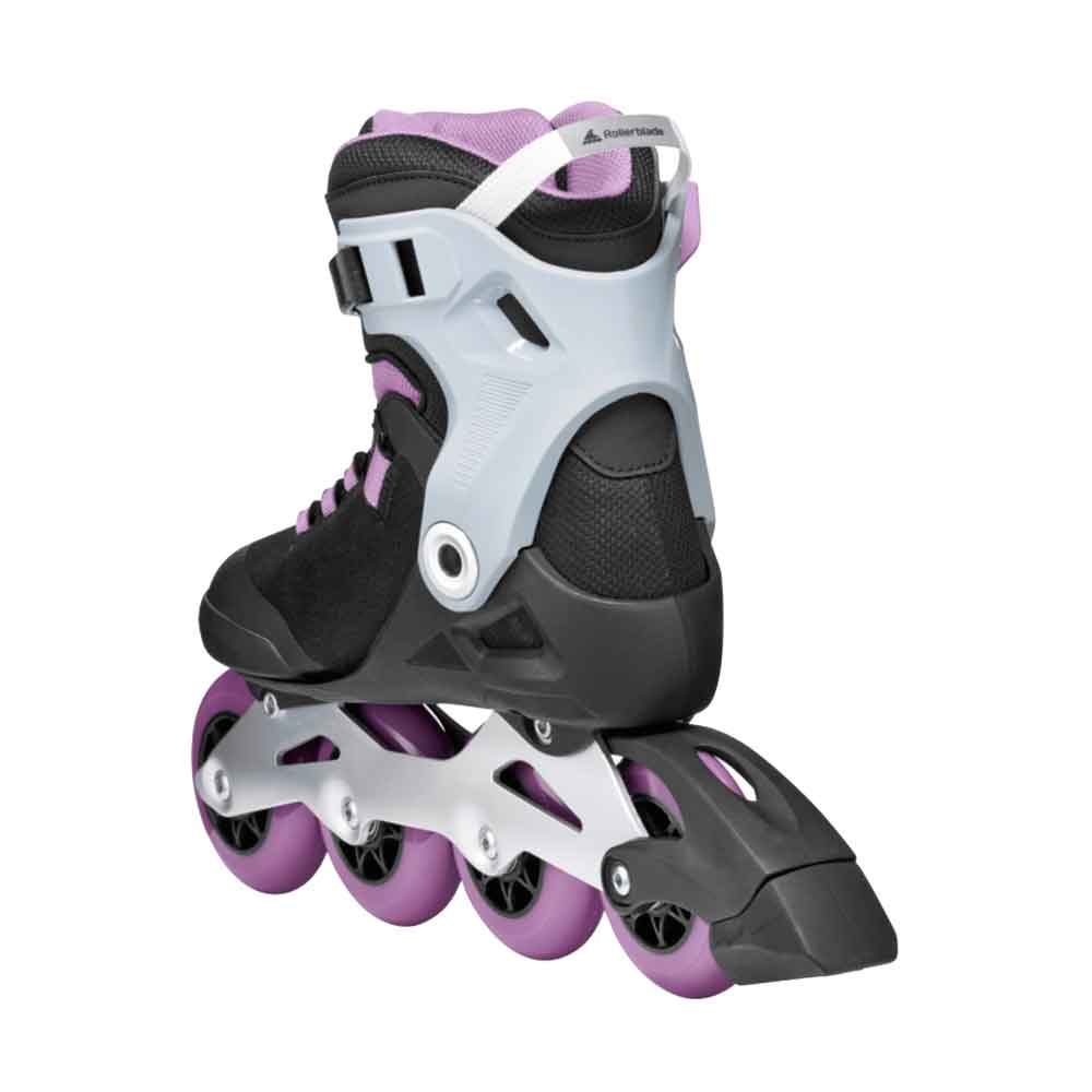 Rollerblade Macroblade 84 BOA Womens Inline Skates, Alternate, color, Black/Lavender/Blue Star