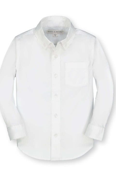 Kids' Long Sleeve Stretch Poplin Shirt