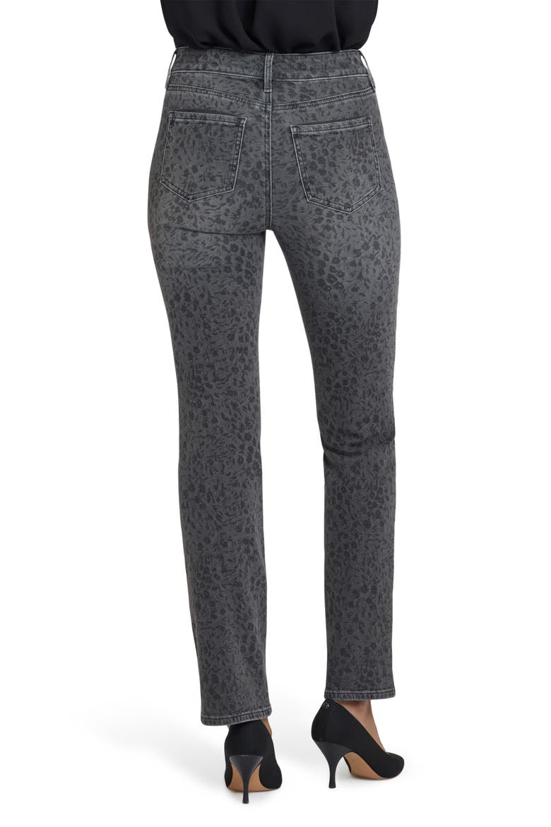 Marilyn High Waist Straight Leg Jeans, Alternate, color, GREY DANIELA DITSY