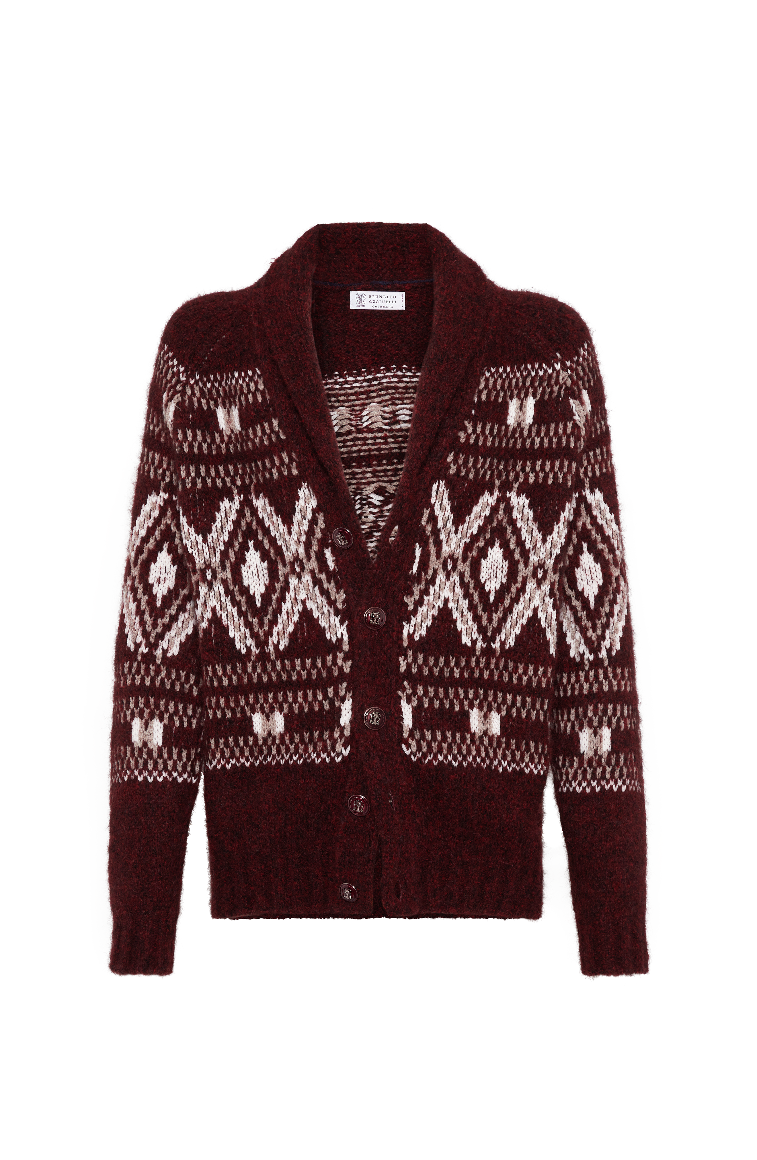 Cardigan with metal buttons - image 3