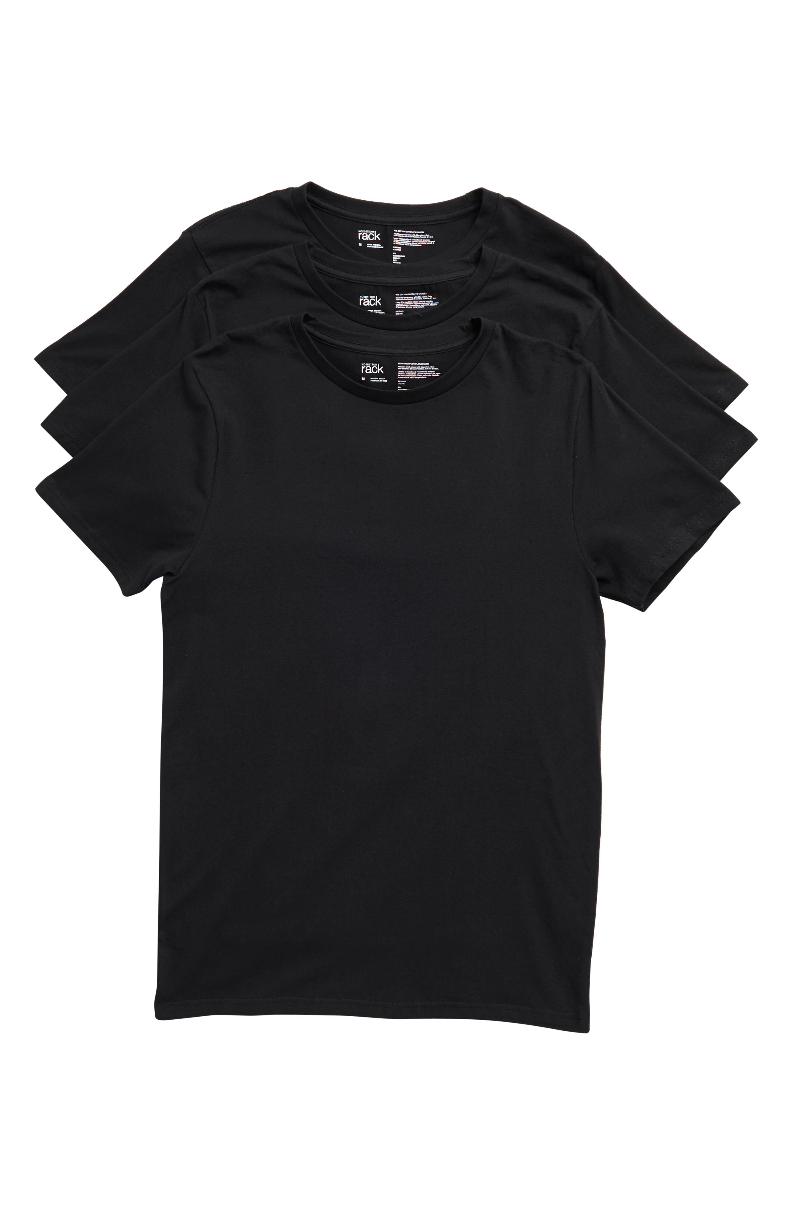 Stretch Cotton Slim Fit 3-Pack Crewneck Undershirts