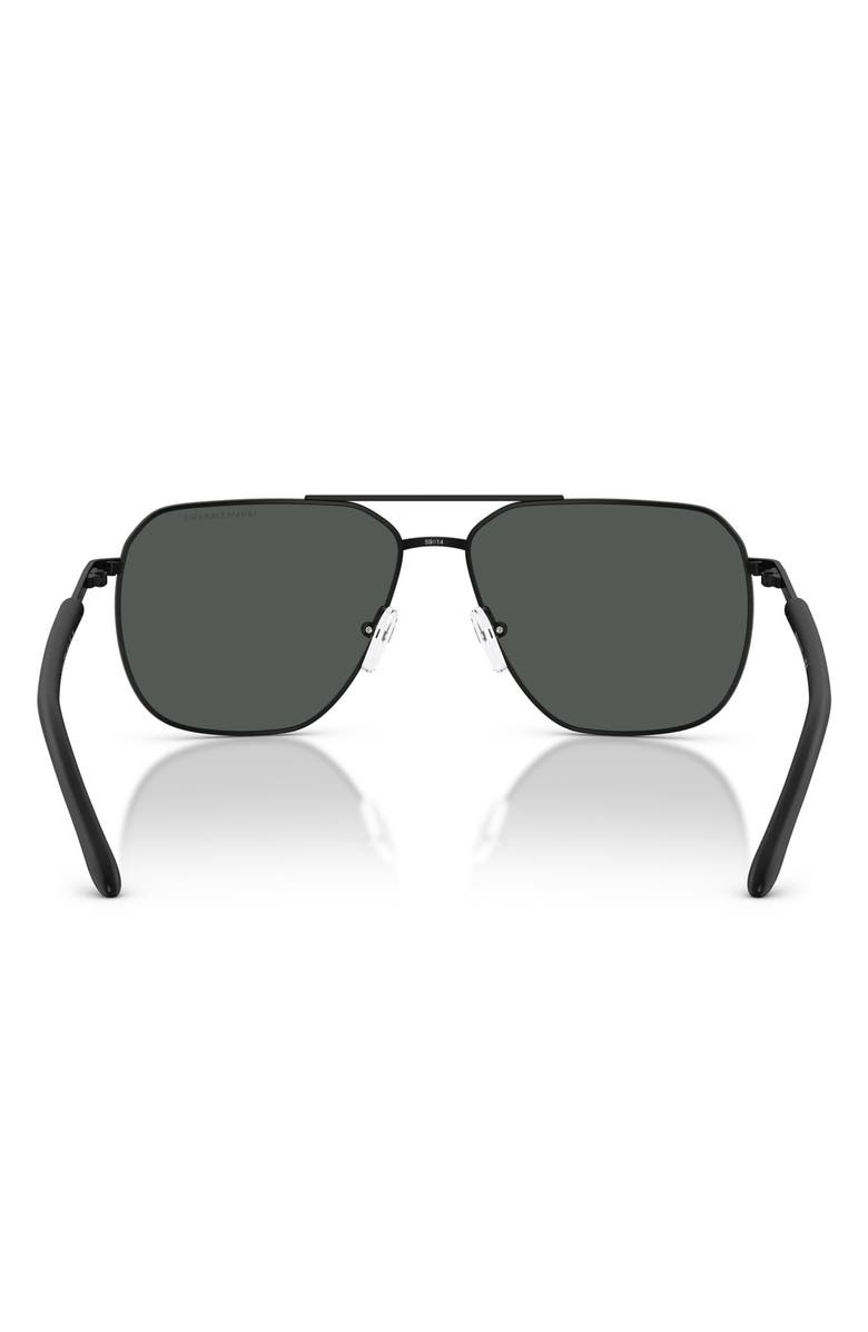 AX Armani Exchange 59mm Pilot Sunglasses, Alternate, color, Matte Black / Dark Grey