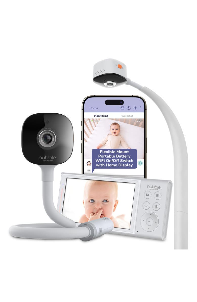 Hubble Connected GoBaby AI Portable Pro Baby Monitor, Main, color, 