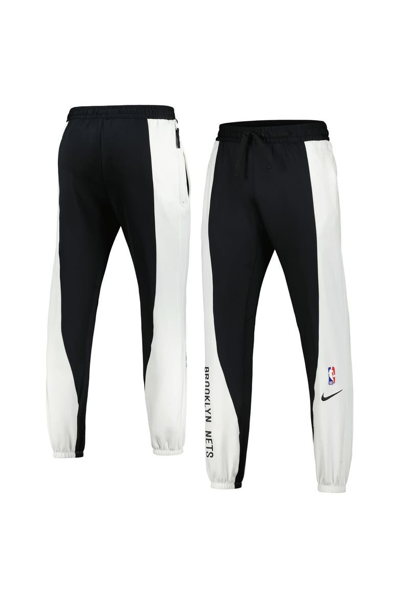 Men's Nike Black/White Brooklyn Nets 2023/24 Authentic Showtime Pants, Main, color, Black