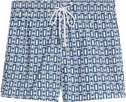 Bugatchi Cruz Geo Print Swim Trunks