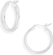 ARGENTO VIVO Sterling Silver Tube Hoop Earrings