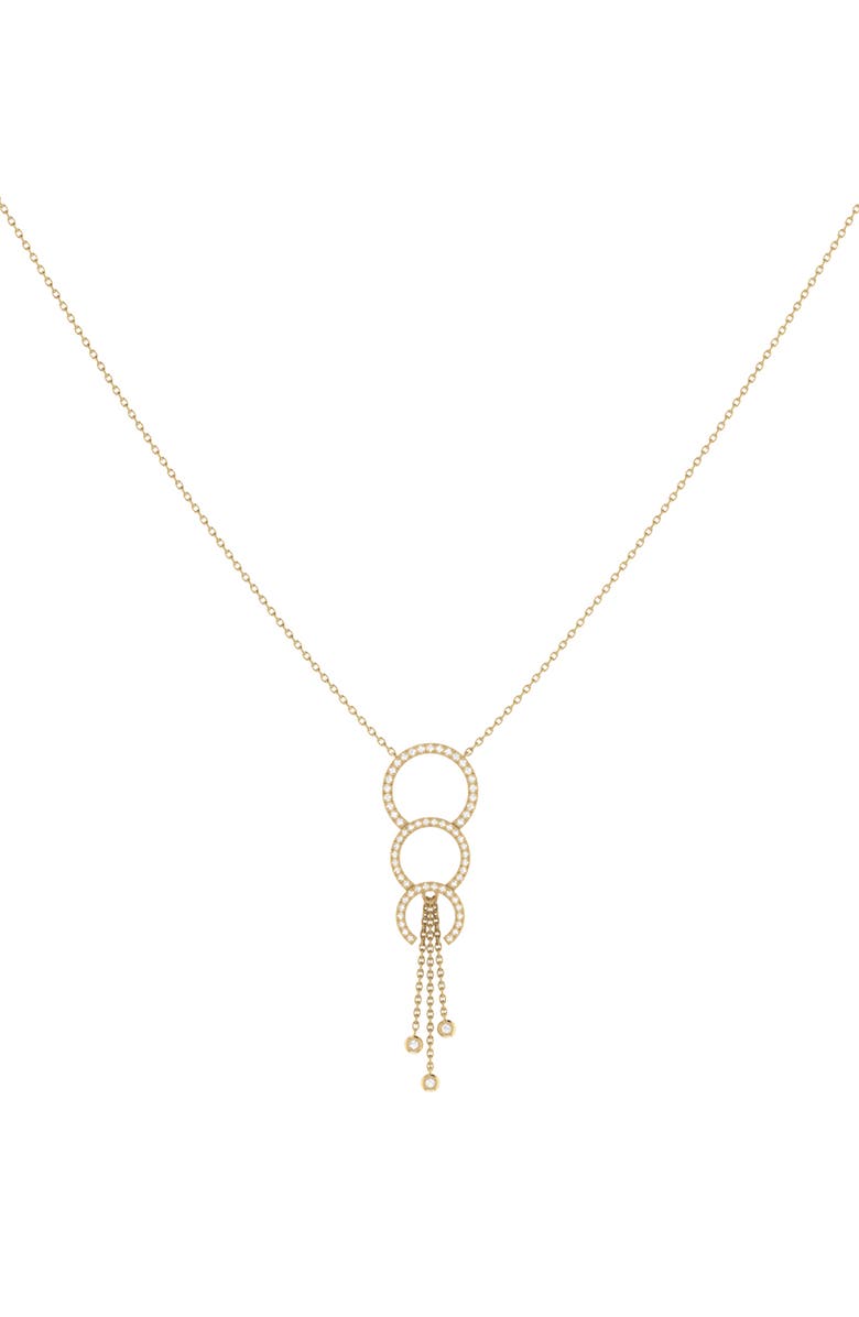 LuvMyJewelry Home Chandelier Trio Diamond Pendant Necklace - 0.18ct., Main, color, 14Kt Gold Vermeil On Sterling