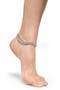Crystal Pavé Curb Link Chain Anklet