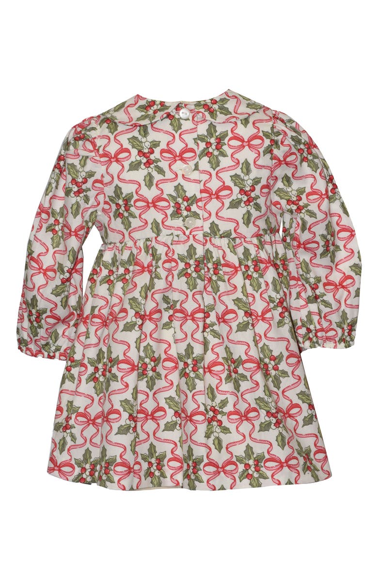 Iris & Ivy Holly Long Sleeve Smocked Cotton Party Dress, Alternate, color, Ivory