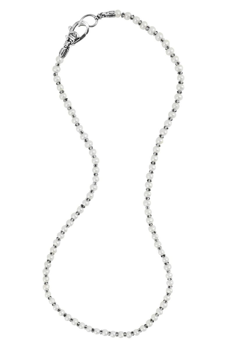 LAGOS Luna Pearl Necklace, Main, color, 