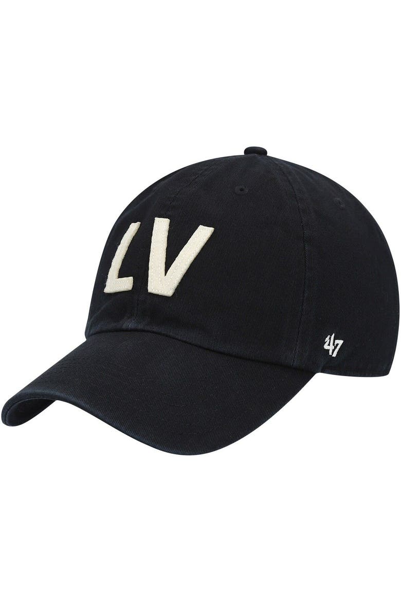 Women's '47 Black Las Vegas Raiders Finley Clean Up Adjustable Hat, Main, color, Black