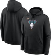 Nike Men's Nike Black Arizona Diamondbacks Cooperstown Collection Logo Club Pullover Hoodie
