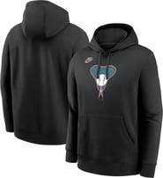 Nike Men's Nike Black Arizona Diamondbacks Cooperstown Collection Logo Club Pullover Hoodie