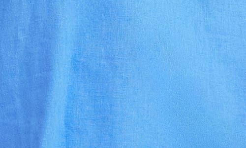 Karen Kane The St. Tropez Linen Blend Tunic Top In Blue