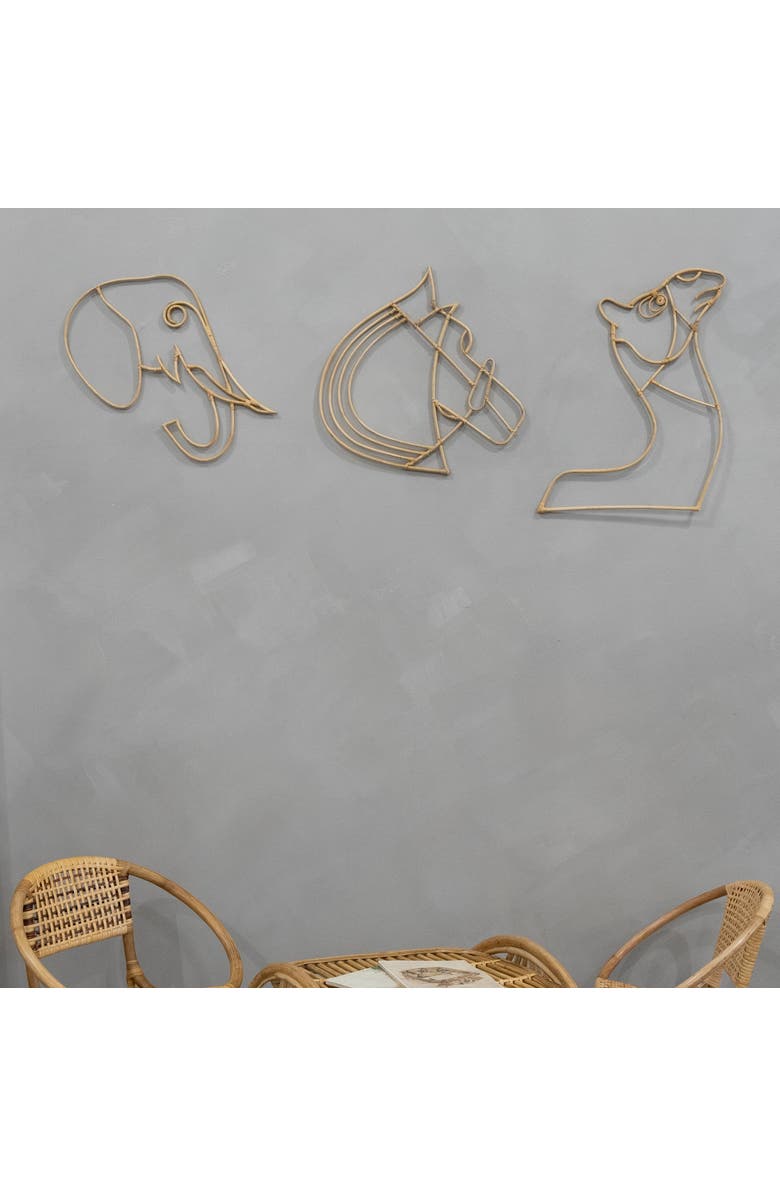 Wicker Village Rattan Camel, Alternate, color, Natural