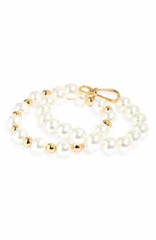Faux Pearl Wrap Bracelet