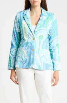 Jada Terry Cotton Two Button Blazer