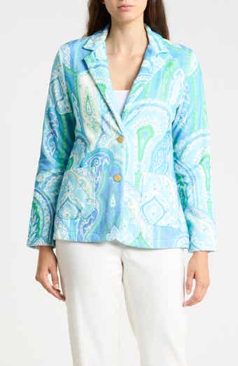 Jada Terry Cotton Two Button Blazer