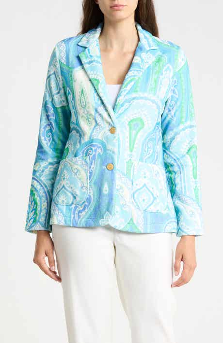 Jada Terry Cotton Two Button Blazer
