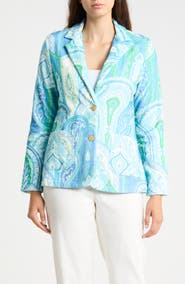 JMCLAUGHLIN Jada Terry Cotton Two Button Blazer