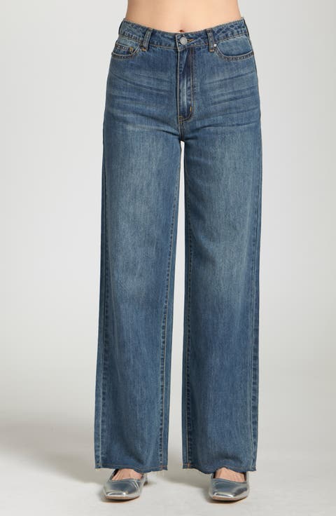 Featherweight Wide Leg Jeans