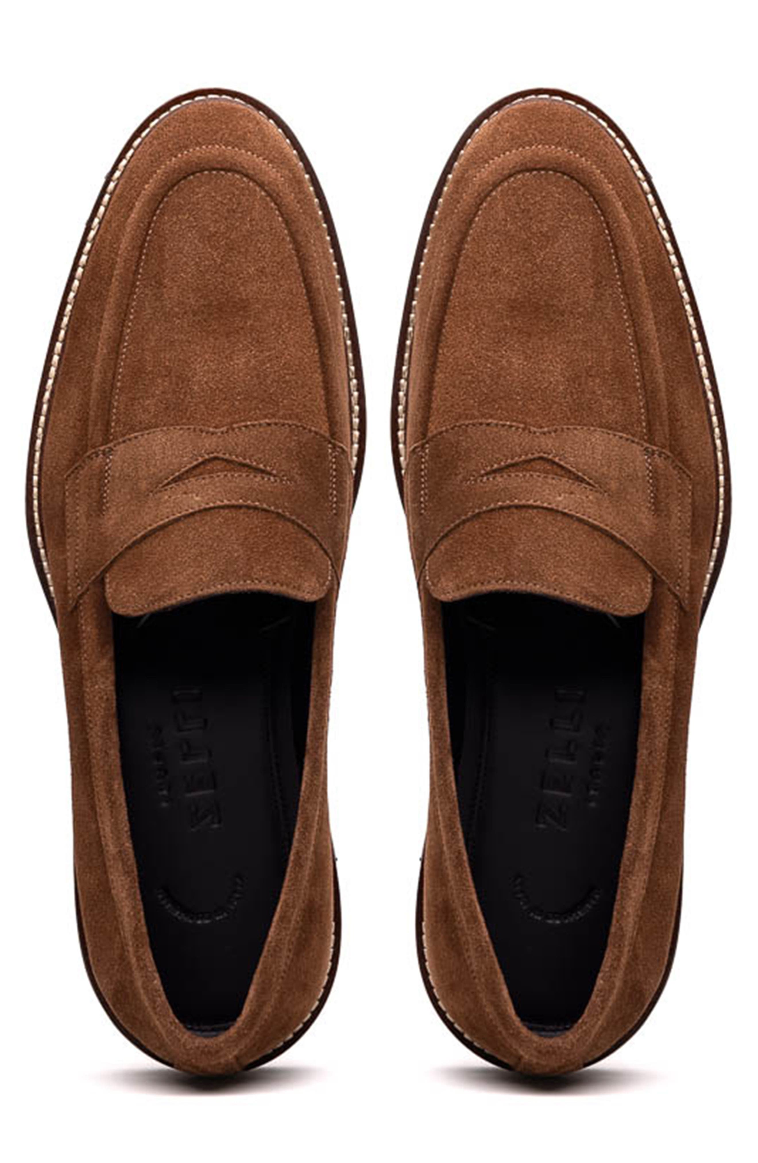 Zelli Italia Roma Country Loafer, Alternate, color, Tobacco
