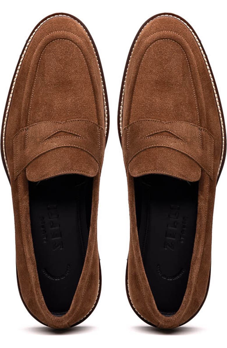 Zelli Italia Roma Country Loafer, Alternate, color, Tobacco