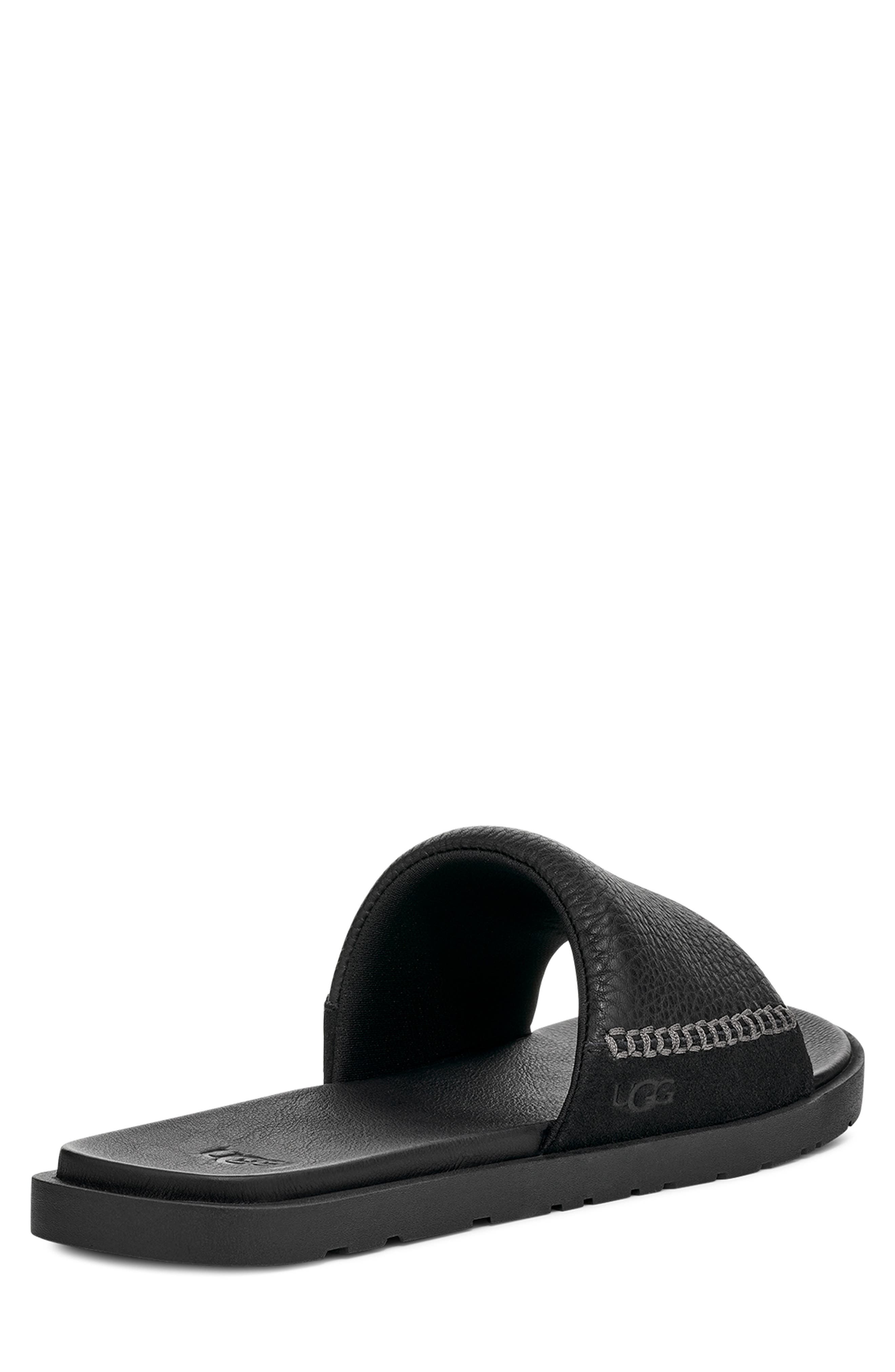 UGG<sup>®</sup> Seaside II Slide Sandal, Alternate, color, Black